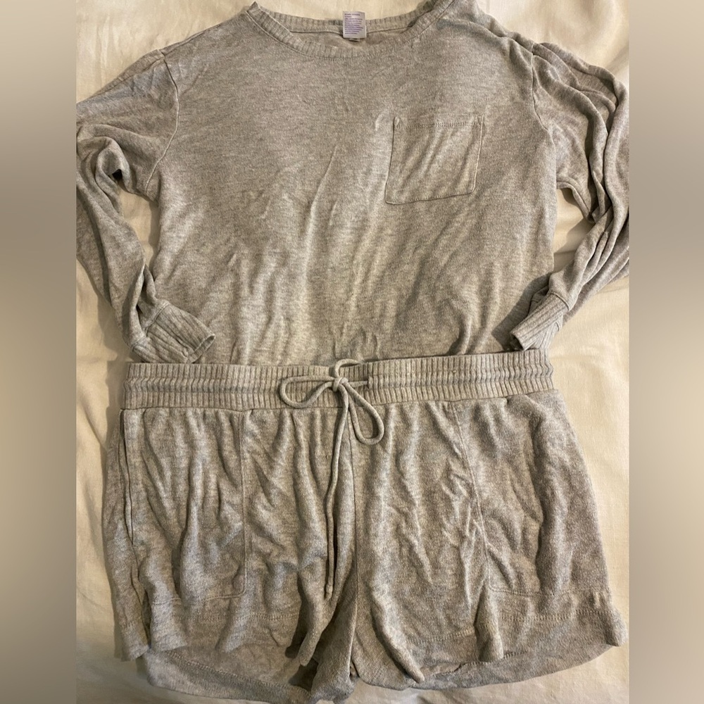 Soft Gray Pajama Set